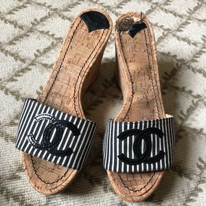 Chanel Cork Platforms